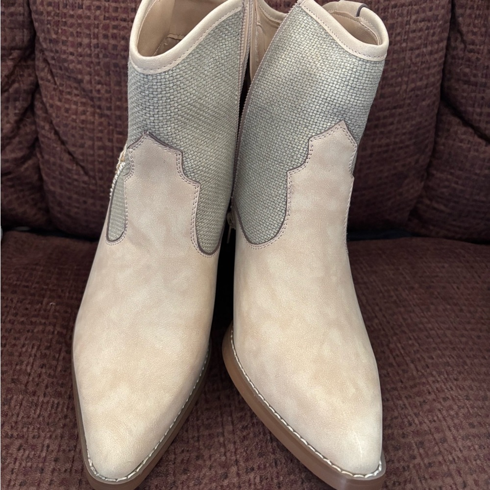 Stylish Beige Ankle Boots for Women